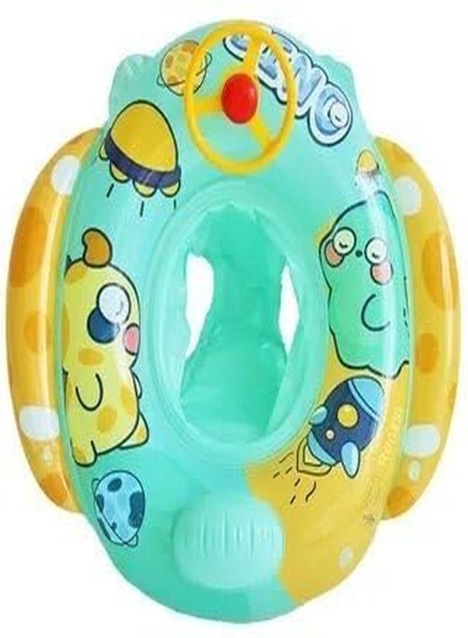TORZIT Swimming Car Pool Float for Kids - Inflatable Ride-On Car with Manual Air Pump, Durable PVC Pool Toy for Toddlers & Children, Easy Inflation, for Beach & Backyard - Image 1