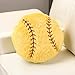 OPHRBU Baseball Sports Pillow Fluffy Soft Throw Pillow Toy 14 Durable Sport Basketball Plush ToysPlush Pillow Toys Gift for Kids Boy Girls Children Room DecorationYellow - Image 4
