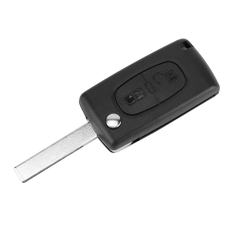 New 2 Button Key Fob Case Plastic - Anti-Rust Wear-Resistant Shell Replacement Cover for PEUGEOT - Image 2