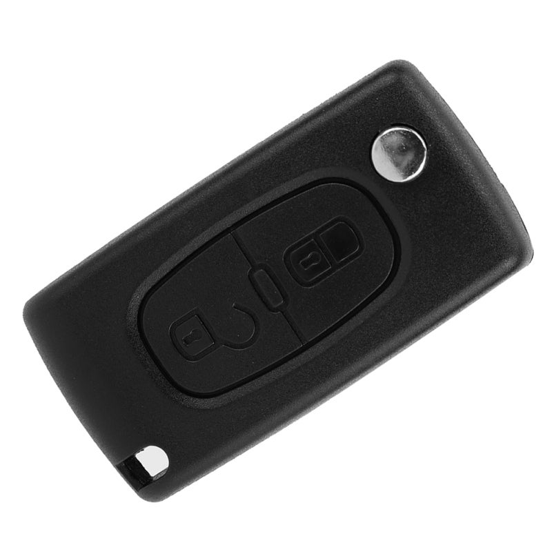New 2 Button Key Fob Case Plastic - Anti-Rust Wear-Resistant Shell Replacement Cover for PEUGEOT - Image 1