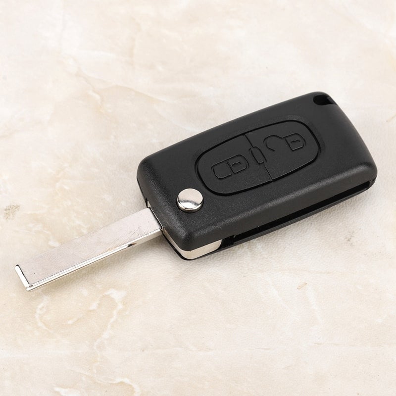 New 2 Button Key Fob Case Plastic - Anti-Rust Wear-Resistant Shell Replacement Cover for PEUGEOT - Image 5