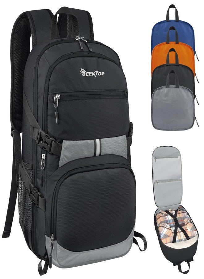 Seektop Lightweight Travel Backpack for Men Women, Multiple Pockets 40L Hiking Backpack Foldable Carry on Backpack for Outdoor Camping Sport Leisure - Image 1