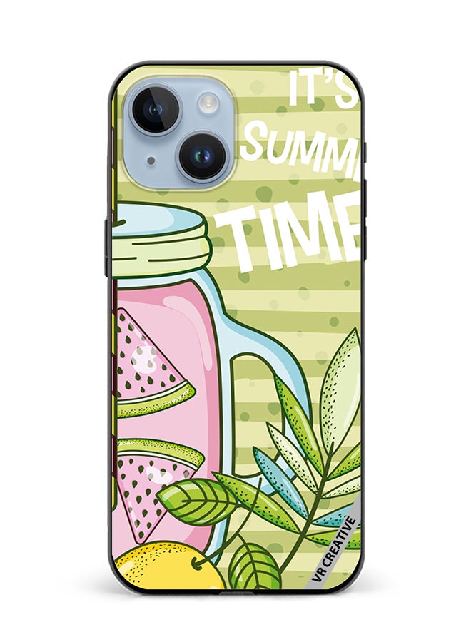 VR CREATIVE Protective Case Cover For Apple iPhone 15 Plus Refreshing Juice Design Multicolour - Image 1