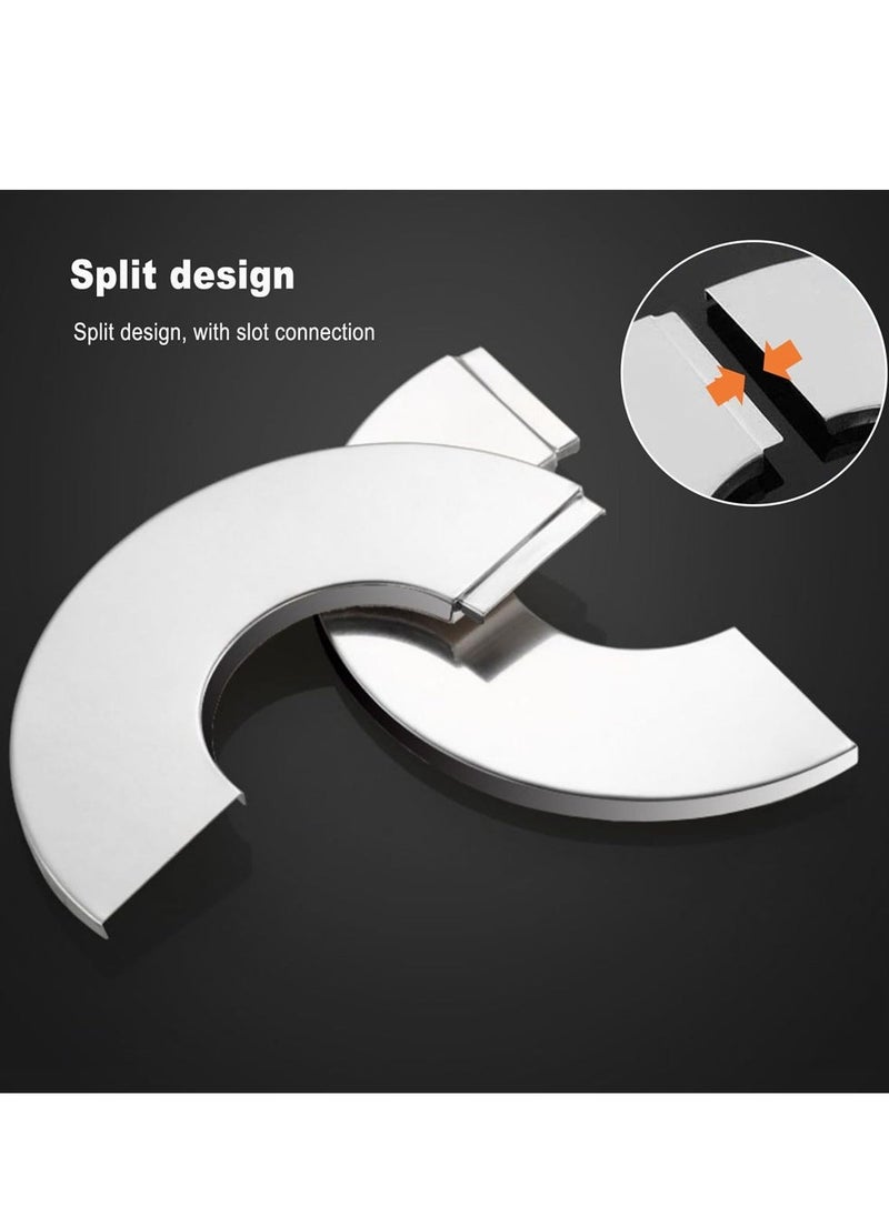 Generic - Decorative Faucet Cover Pipe Covers, Escutcheon Plate Pack of 9, Stainless Steel Plumbing Cover Plates, Self Adhesive Water Pipe Cover for 24mm 34mm 52mm Diameter Pipe - Image 1