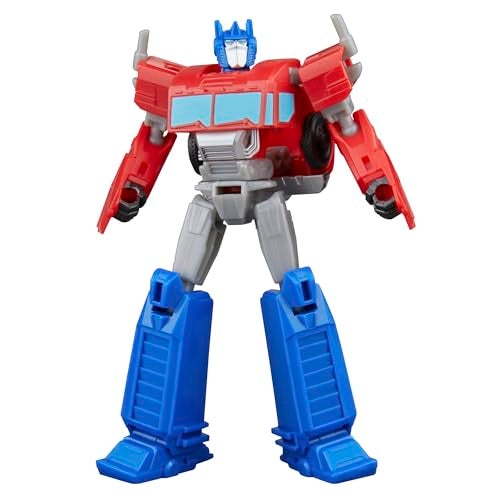 TRANSFORMERS مجموعة لعب مقطورة مع أوبتيموس برايم من ترانسفورمرز إيرث سبارك مع شخصية متحركة، أضواء وأصوات، ألعاب شاحنات إلكترونية للأطفال 6 سنوات وما فوق - Image 3