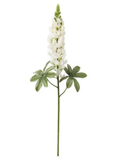 Generic SMYCKA Artificial flower, Lupin/white, 74 cm  - Image 1