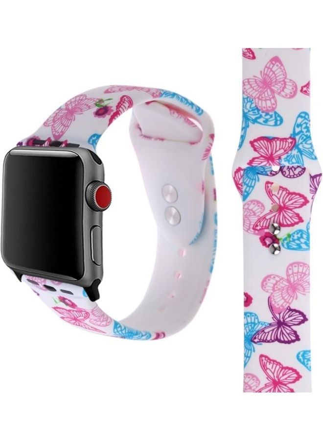 NIBEMINENT Replacement Watchband For Apple Watch Series 5/4 40mm Multicolour - Image 1