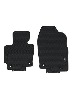 AUTOSMART 3-Piece Anti-Skid Easy Cleaning Premium Mazda PVC Car Mat Set Black YC-001-ZL001  - Image 1