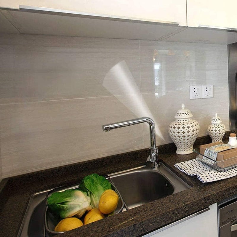 COSNIGHT Clear Wall Protector Self Adhesive Kitchen Backsplash Protector Clear Protective Film for Furniture Surface Cabinets Coutertops Shelf and Drawer Liner 177In3937In 