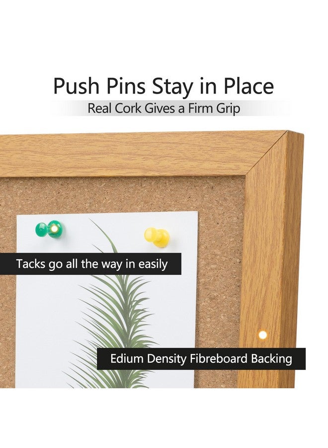 Board2by Cork Board Bulletin Board 24 X 36 Wood Framed Corkboards For Wall Decor Hanging Office Message Board Large Wall Mounted Notice Pin Board With 15 Push Pins For School Home & Office - Image 5
