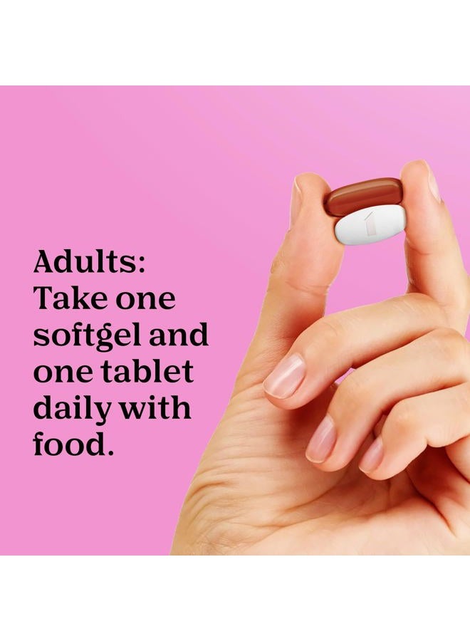 ONE A DAY فيتامينات متعددة متقدمة للنساء الحوامل مع دعم الدماغ 120 عبوة إجمالية قد تختلف - Image 5