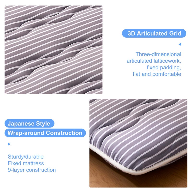 jzbearapt Premium Foam Japanese Floor Mattress Futon Mattress,100% High Density Comfortable Foam, Thicken Tatami Mat Sleeping Pad, Ideal for Comfort and Support, Queen (80" X 60") - Image 4