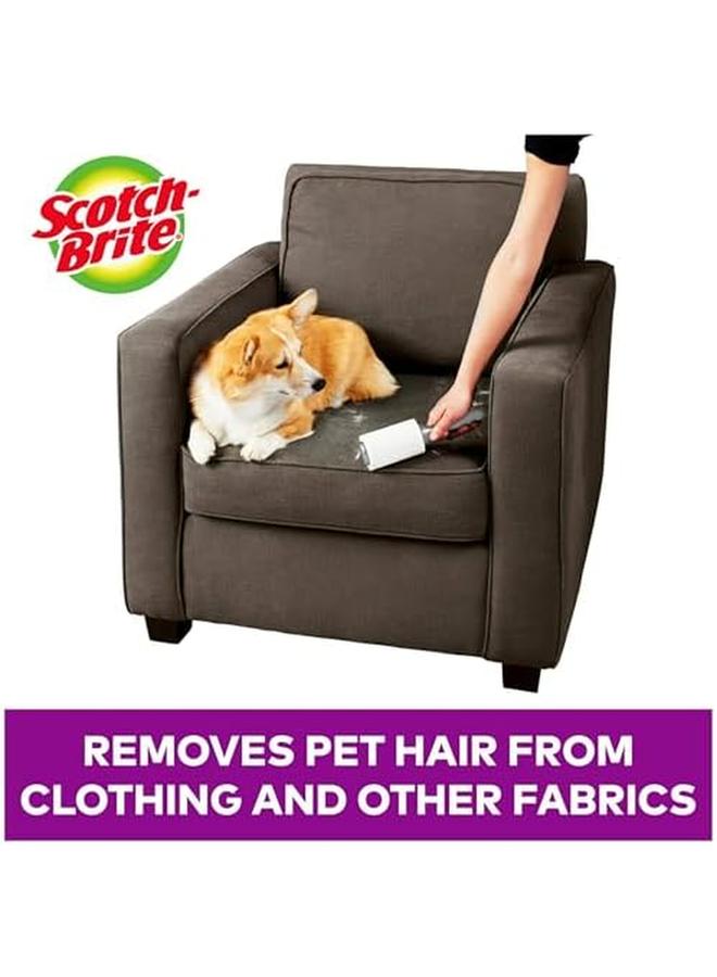 Scotch  Pet Extra Sticky Lint Rollers 4 Rollers 48 Sheets Per Roller 192 Sheets Total - Image 4