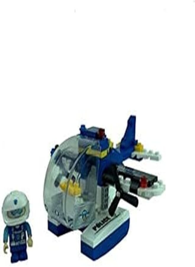BanBao - Banbao B7009 Police Series Toy Aeroplane Airplane Model Educational Building Blocks - Image 1