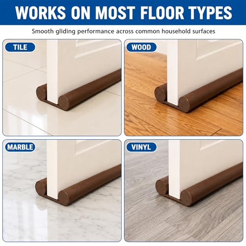 Eightiz (Pack of 5, 39 Inches) Door Guard – Bottom Seal Strip Gap Filler for Doors | Soundproof, Noise Reduction, Energy Saving, Dust & Insect, Rat Protector, Door Strip for Home,Office,Outdoor - Image 2