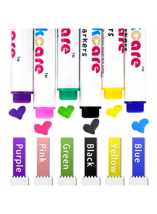Ktdorns Edible Markers,Food Coloring Markers,Food coloring Pens,6 Colors Food Grade pen,Thick Tip and Fine Tip , Gourmet Writers for Decorating Fondant,Cakes, - Image 2