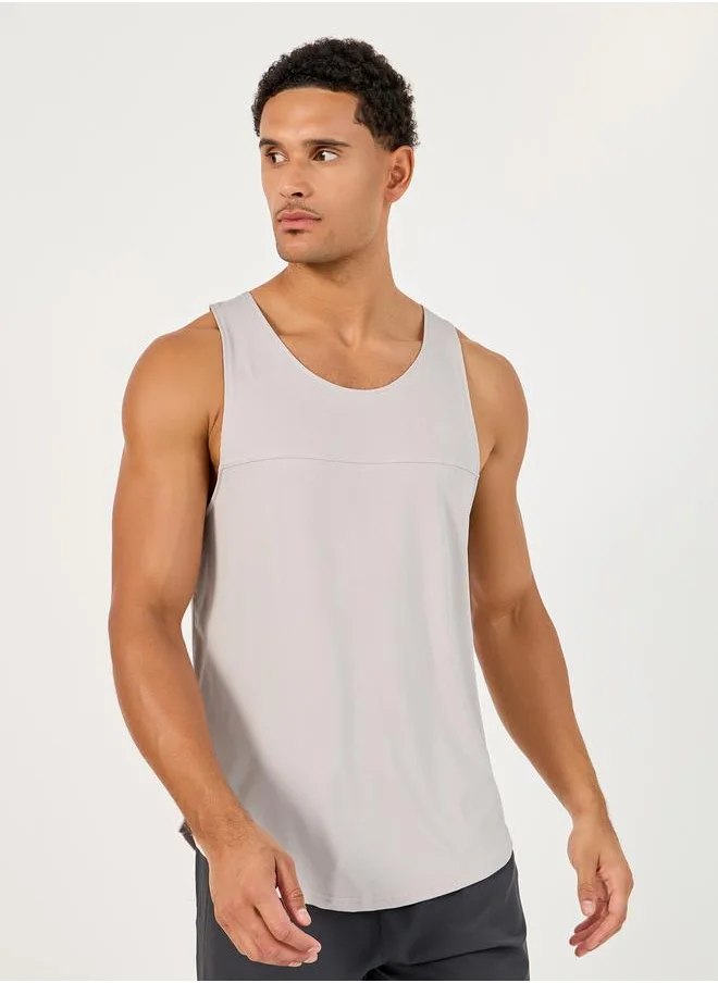 Styli Color Block Stretchable Training Tank