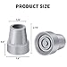 ANCKNE Crutch Tips 78 Inch Upgrade Heavy Duty Rubber Crutch Accessories Replacement Rubber Cane Tips 6Pack - Image 4