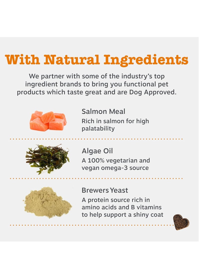 Zesty Paws Salmon Skin and Coat Care with Fish Oil for Dogs Supports Skin Care and Healthy Coat Dog Chews Dog vitamins and supplements with fish oil for dogs 90 Count - Image 2