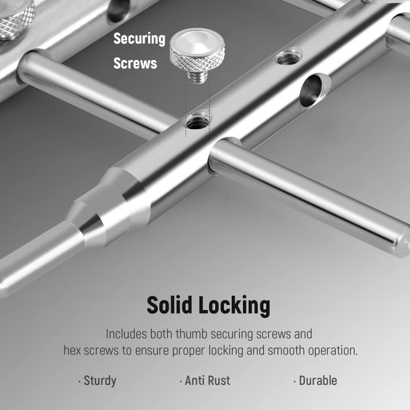 NEEWER Stainless Steel Lens Spanner Wrench, Professional Curved Double Sided Pointy/Flat Tips Lens Removal Tool with Four Screws, Lens Repairing Opening Wrench for DSLR Camera Lens, Telescope Lens - Image 5