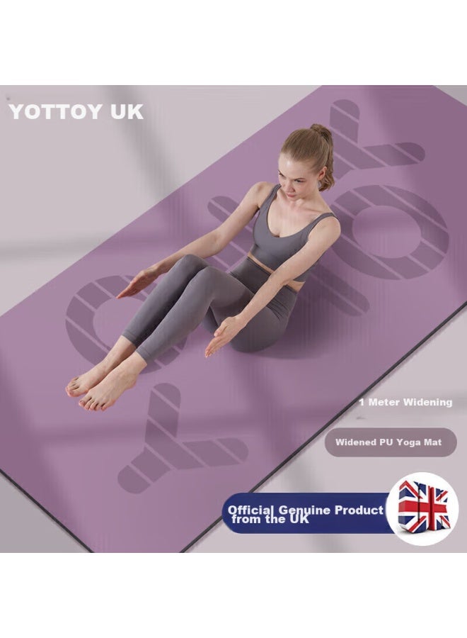 Yottoy Natural Rubber Yoga Mat, Non-slip, Extended And Widened, Eco-friendly Mat, Pu Floor Mat, Home Fitness Mat - Image 1