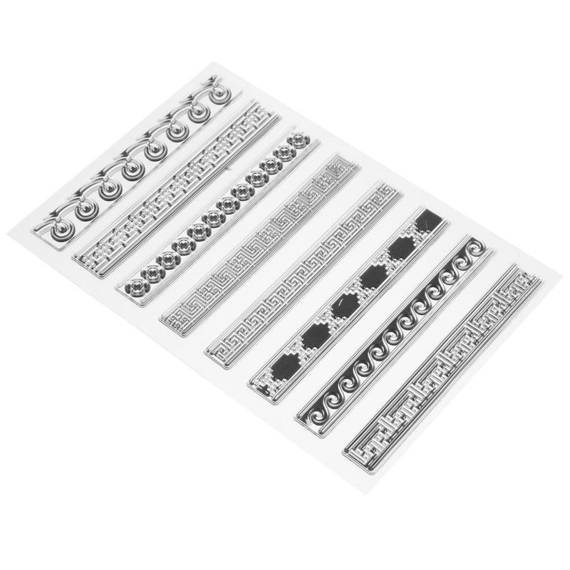 8 Pcs PVC Label Stamp Set With Stamp Blocks For DIY Scrapbooking Card Making Crafts - Image 2