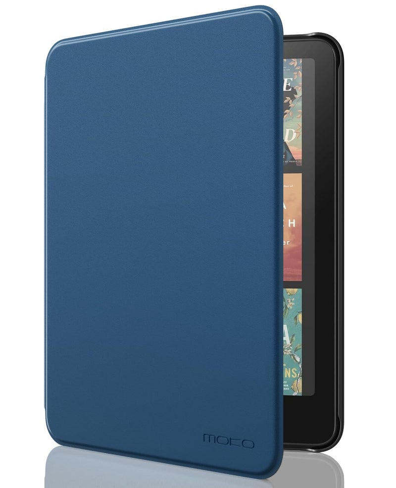 MoKo Case for All-New 7" Kindle Paperwhite(12th Generation-2024) and Kindle Colorsoft Signature Edition 2024, Lightweight Shell Cover with Auto Wake/Sleep for Kindle Paperwhite 2024, Dark Sea Blue - Image 1