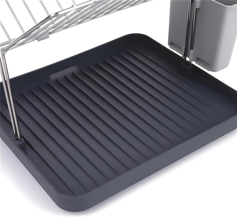 Bellveen New YDish Rack Cutlery Organizer Drainer Drying Tray Large for Kitchen Multicolor - Image 2