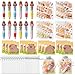 CY2SIDE Capy Stationery Party Gift 12 Pack Birthday Gift Set with Fun Animal 4in1 Ballpoint Pen Sticky Note Sticker and Organza Capy Party Favor Goodie Bag Fillers for School Rewards - Image 3