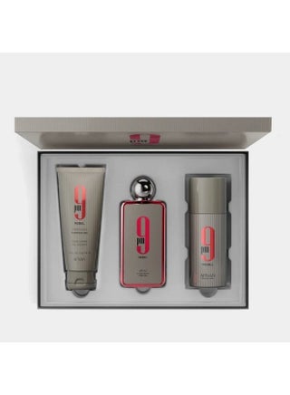 Afnan 9PM Rebel Perfume Gift Set for Men EDP 100ml + Deodorant 150 ml + Shower Gel 150 ml - view 2