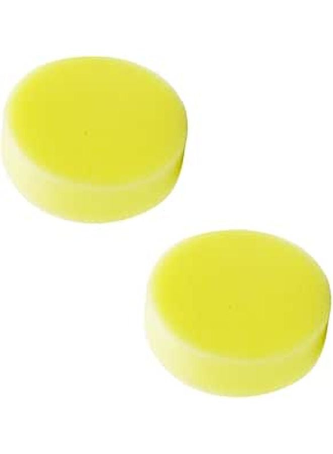 Yellow Durable Cleaning Sponge Applicator Pads for Waxing Polishing Car Shoe - Image 1