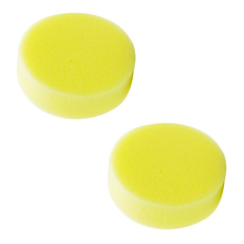 Yellow Durable Cleaning Sponge Applicator Pads for Waxing Polishing Car Shoe - Image 2