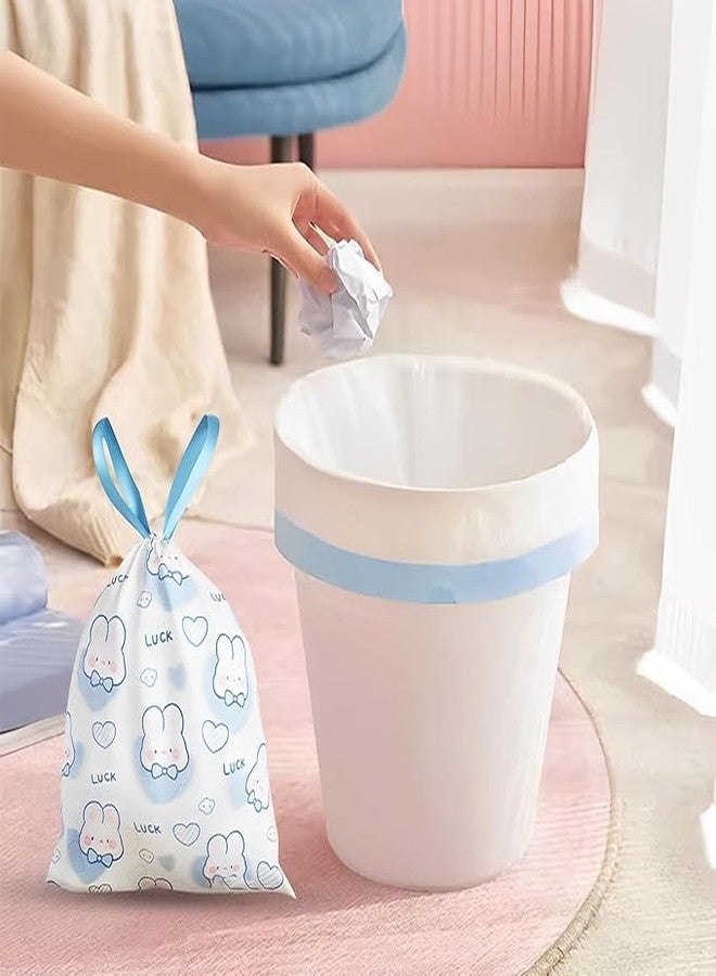 acrown 5 Roll Garbage Bag For Wet Waste Garbage Bags For Dustbin Bags Trash Bag With Detachable Drawstring Garbage Multi Use Garbage Bag For Shopping Vegetable Fruit [ 50 Pcs ] ,1 Count - Image 4