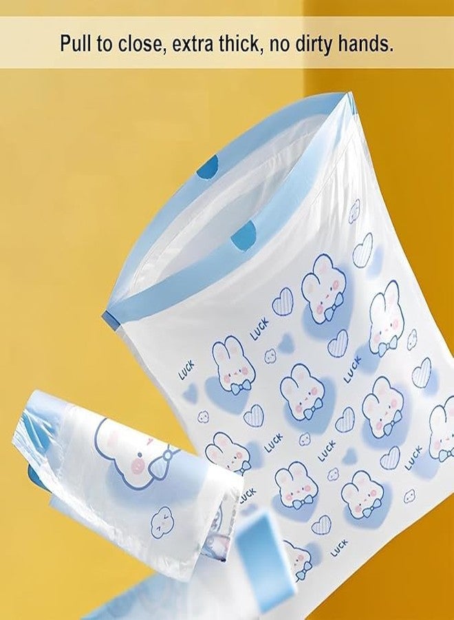 acrown 5 Roll Garbage Bag For Wet Waste Garbage Bags For Dustbin Bags Trash Bag With Detachable Drawstring Garbage Multi Use Garbage Bag For Shopping Vegetable Fruit [ 50 Pcs ] ,1 Count - Image 5