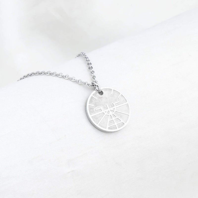 bobauna Airplane Necklace Aviation Attitude Indicator Disc Pendant Necklace Flight Attendant Jewelry Pilot Gift For Aviation Traveler Pilot (Airplane necklace) - Image 3