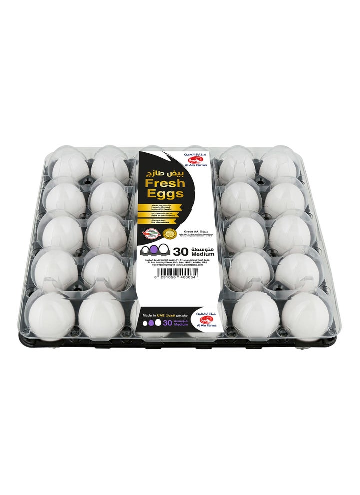 White Eggs Medium 30 Pieces