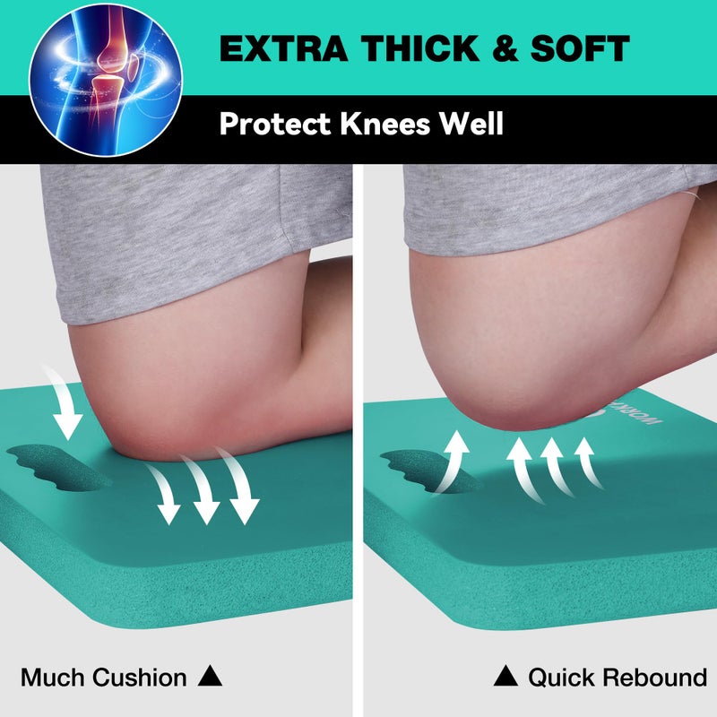 WORKPRO Extra Thick Kneeling Pad, Soft Foam Cushioning for Knee, Large Foam Kneeler Mat for Gardening, Bathing Baby, Workout Supplies, 17.5 x 11 x 1.5 in, Robin's egg Blue - Image 5