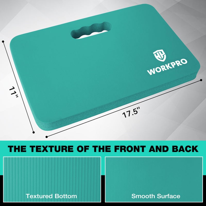 WORKPRO Extra Thick Kneeling Pad, Soft Foam Cushioning for Knee, Large Foam Kneeler Mat for Gardening, Bathing Baby, Workout Supplies, 17.5 x 11 x 1.5 in, Robin's egg Blue - Image 4