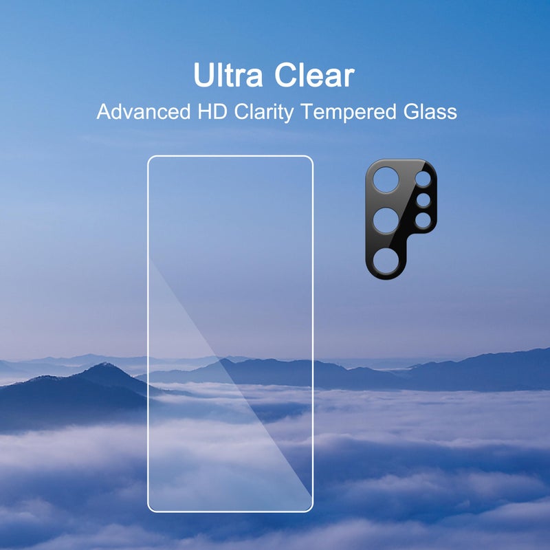 Ailun Glass Screen Protector for Galaxy S25 Ultra [6.9 Inch] 3Pack + 3Pack Camera Lens Tempered Glass Fingerprint Unlock 0.25mm Ultra Clear Anti-Scratch Case Friendly [Not For S25/S25 Plus/S25 Edge] - Image 4
