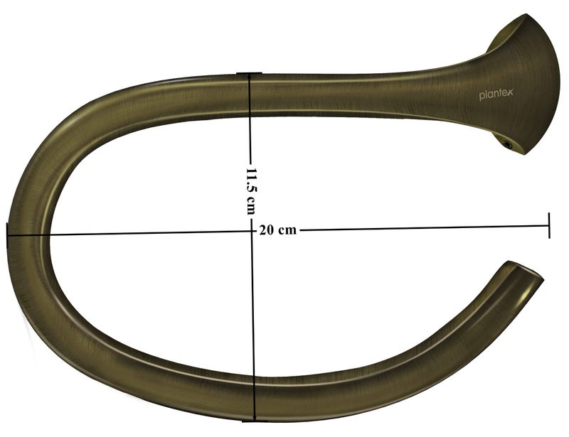 Plantex Smero Pure Brass Napkin Hanger for Bathroom/Hand Napkin Ring/Napkin Holder for Wash Basin/Bathroom Accessories - Contrive(Rich Antique) - Image 4