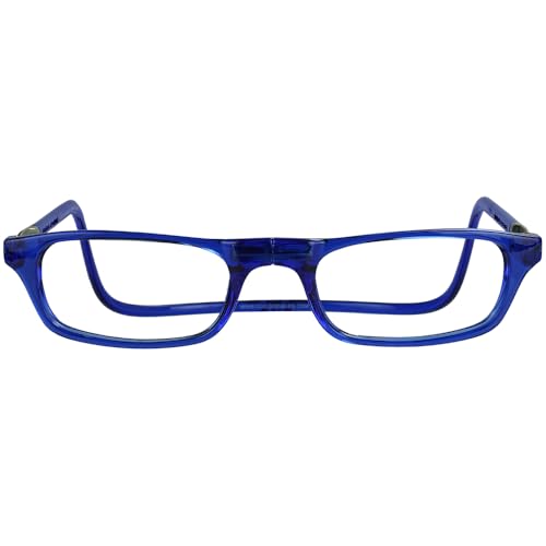 Clic Magnetic Reading Glasses for Men or Women, Computer Readers, Original (S-M, Blue, 1.75 Magnification) - Image 2