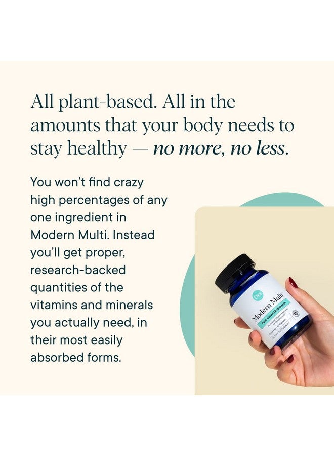 Ora Organic Plant Based Multivitamin for Women and Men, Bluelight Protection - Brain, Eye, Energy, Immune, Skin, Hair, Heart, and Bone Health Support, 60 Vegan Capsules - Image 5