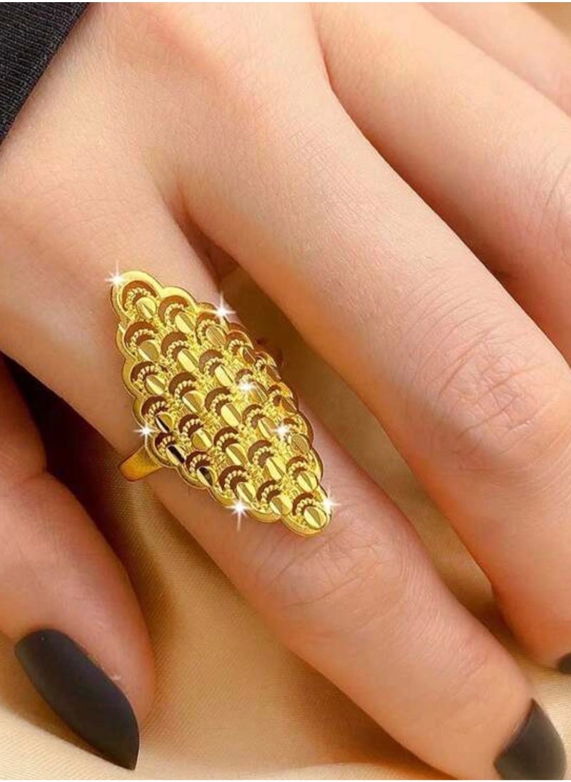 GOLDMAX 21k Gold Plated Ring For Women One Size  - Image 2