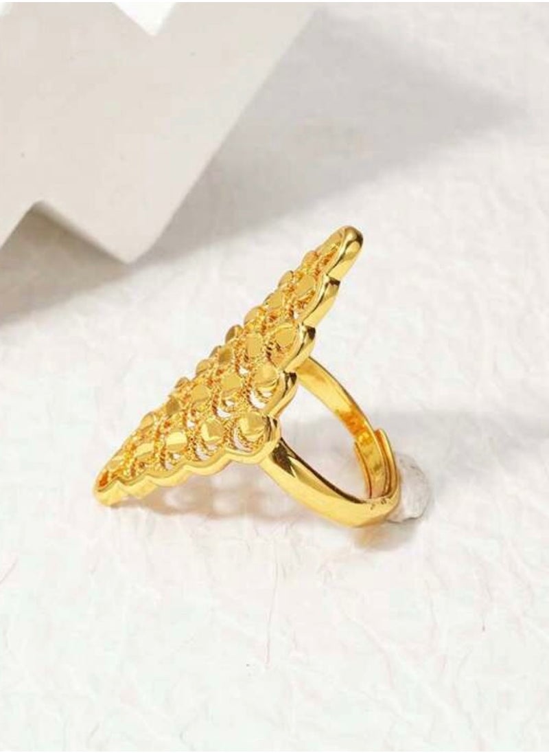 GOLDMAX 21k Gold Plated Ring For Women One Size  - Image 4