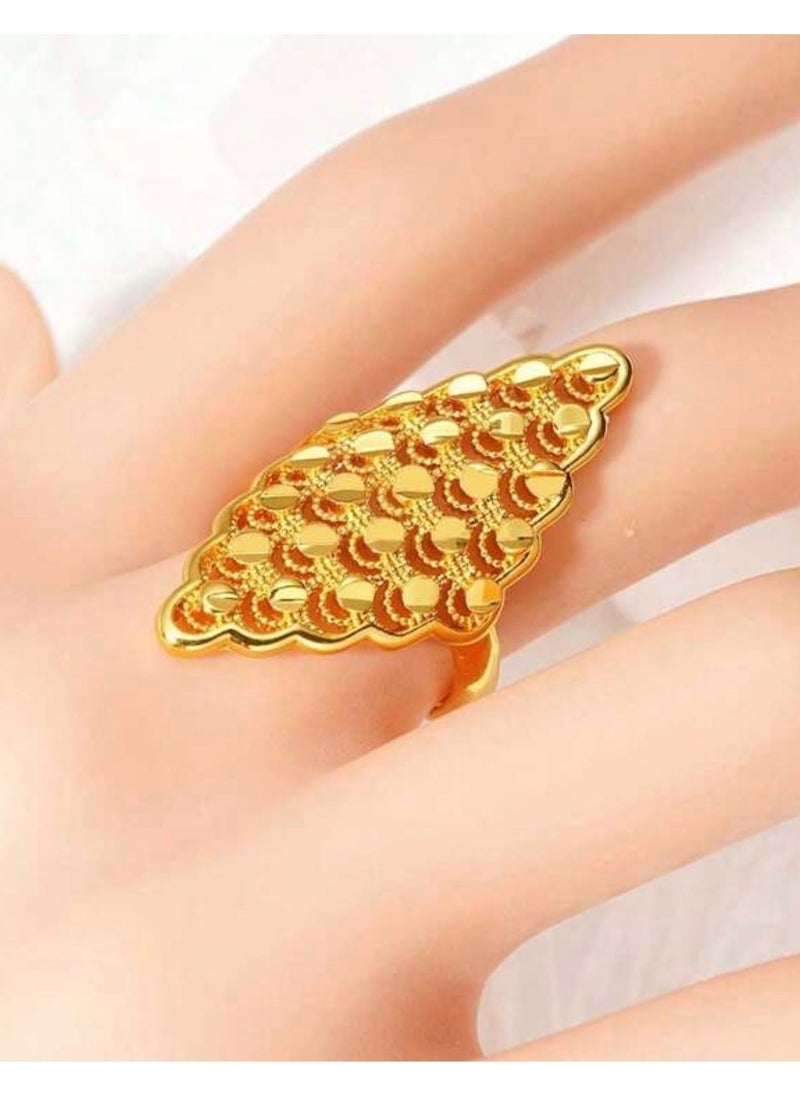 GOLDMAX 21k Gold Plated Ring For Women One Size  - Image 5