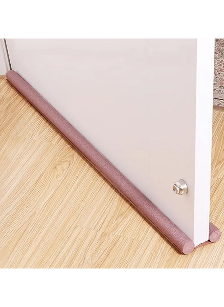 DubaiGallery - Adjustable Self Adhesive Door Bottom Seal Strip Soundproof and Noise Reduction Double Sided Windshield Protection Home Dust Proof Rubber Foam Seal Strip and Controls Pests - Image 1