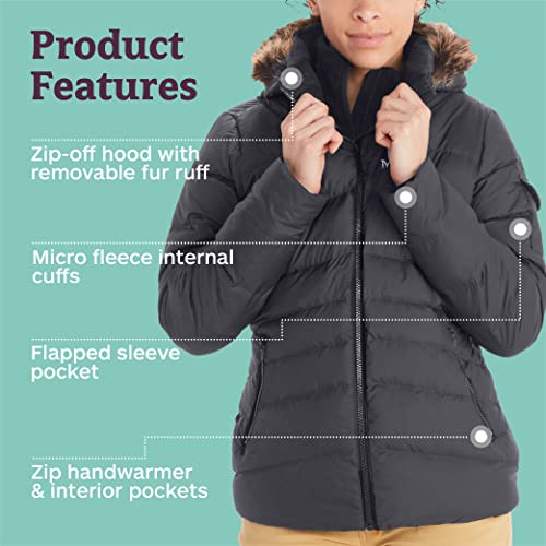Marmot Women’s Ithaca Puffer Jacket | Down-Insulated, Water-Resistant, Dark Steel, X-Large - Image 5