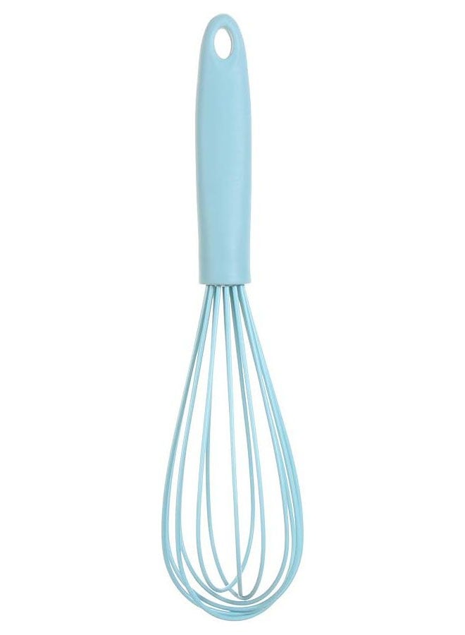 خلاط يدوي، خلاط كيك، أدوات مطبخ، خفاقة، خفاقة سيليكون، مجموعة بيض، مخفوق حليب (أزرق فاتح) - Image 1