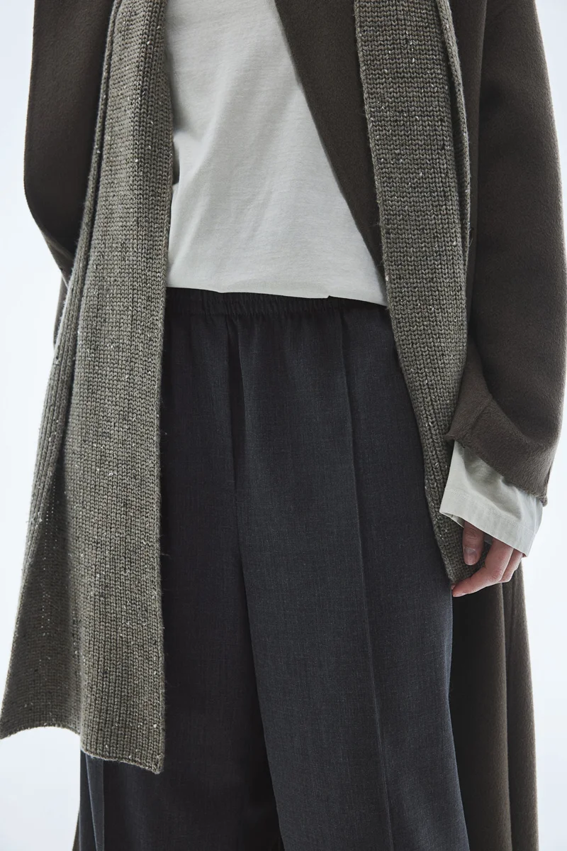 H&M Wide crease-detail trousers