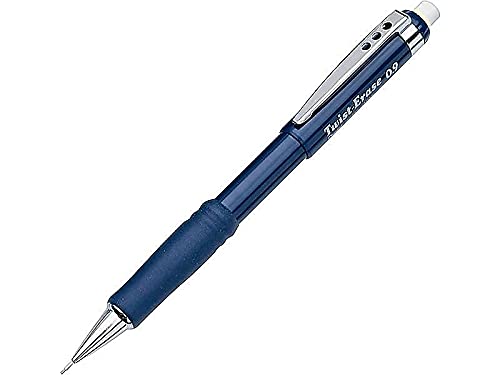 Pentel QE519C Twist-Erase III Mechanical Pencil, 0.9 mm, Blue Barrel - Image 3